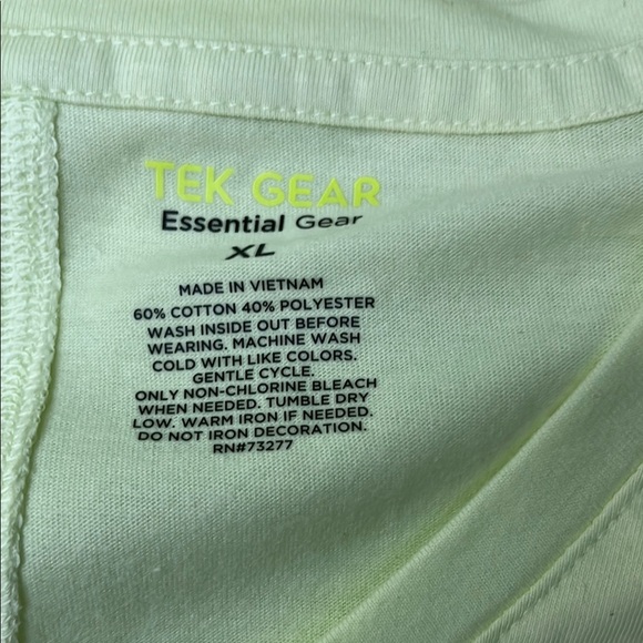Kohl's Light Green Tek Gear Top Size XL NEW 🆕 WITH TAGS - Picture 3 of 6